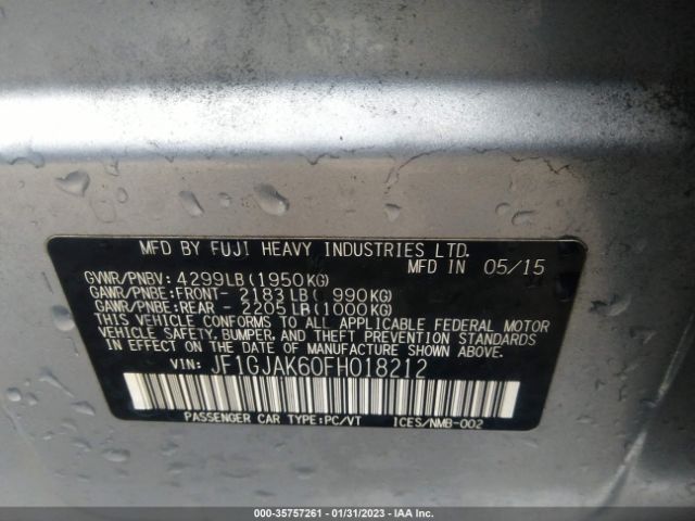 JF1GJAK60FH018212 Subaru Impreza Sedan Premium