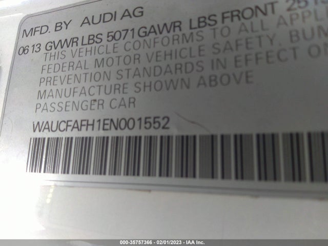 WAUCFAFH1EN001552 Audi A5 PREMIUM