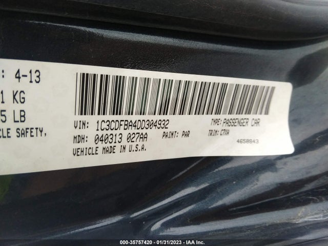 Dodge DART SXT 2013 1C3CDFBA4DD304932 Image 9