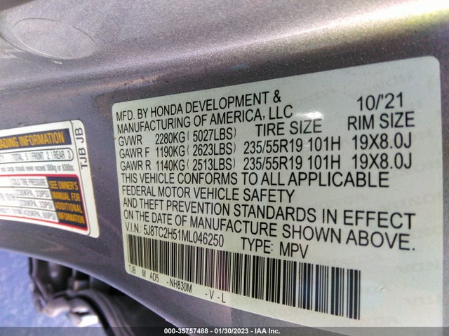 2021 Acura RDX, VIN: 5J8TC2H51ML046250