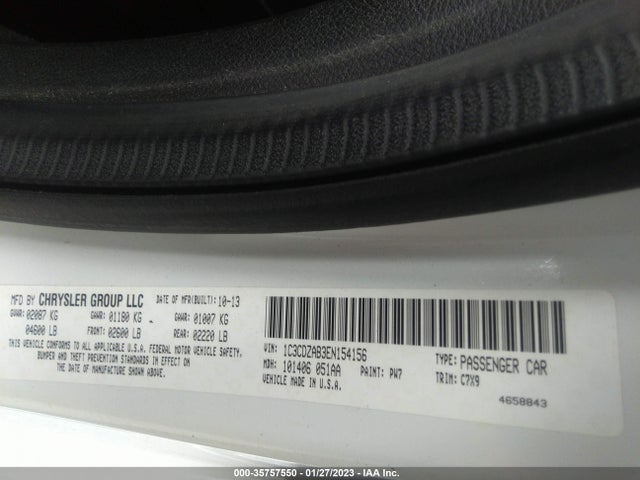 Dodge AVENGER SE 2014 1C3CDZAB3EN154156 Image 9