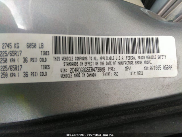 Dodge Grand Caravan Se 2014 2C4RDGBG5ER473808 Image 9