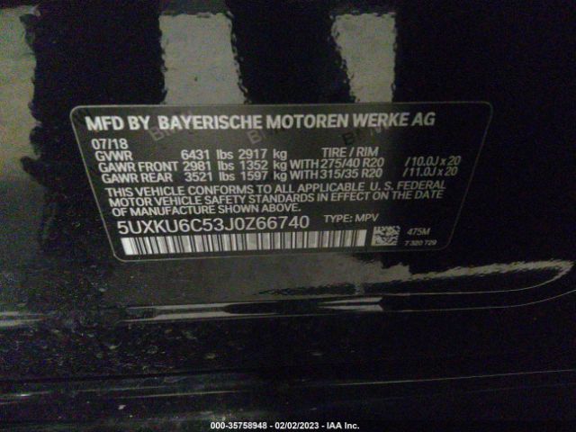 5UXKU6C53J0Z66740 BMW X6