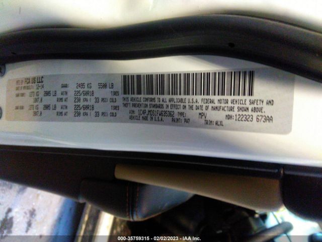 1C4PJMDS1FW635362 Jeep Cherokee Limited