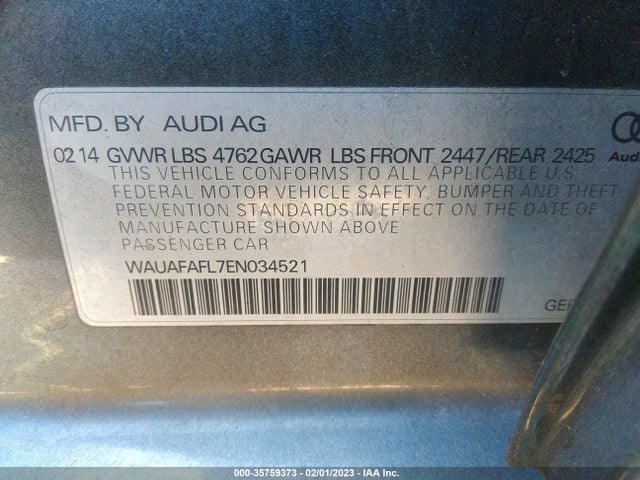 Audi A4 PREMIUM 2014 WAUAFAFL7EN034521 Image 11