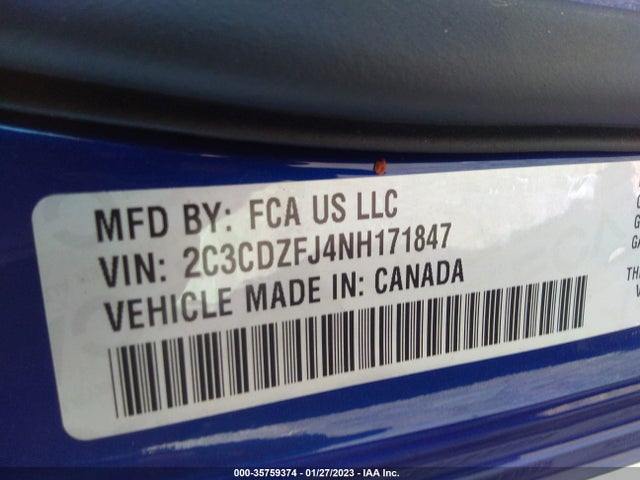 Dodge Challenger R/t Scat Pack 2022 2C3CDZFJ4NH171847 Image 10