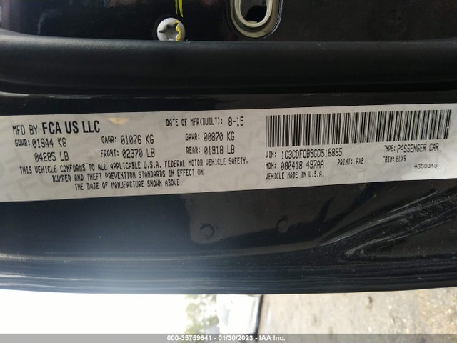 Dodge Dart Limited 2016 1C3CDFCB5GD516895 Image 10