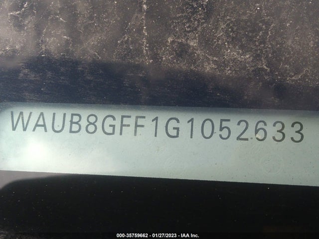 WAUB8GFF1G1052633 Audi A3 2.0t Premium