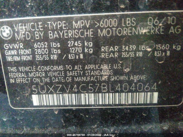 5UXZV4C57BL404064 BMW X5 35i