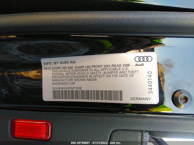 2023 Audi S4, VIN: WAUB4AF42PA011936