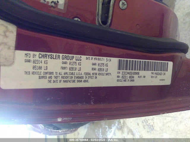 Chrysler 300 2014 2C3CCAAG5EH289096 Image 9