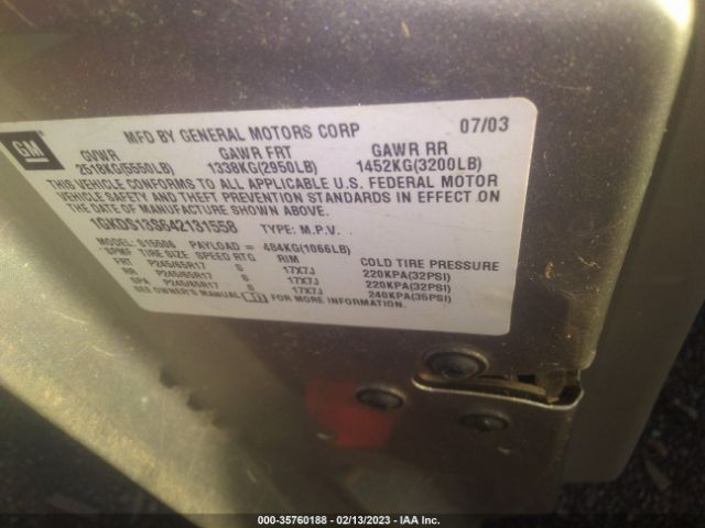 1GKDS13S642131558 GMC Envoy Sle