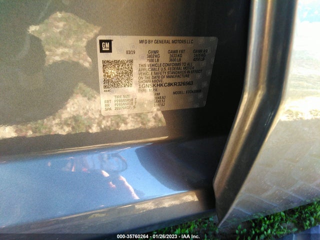 Chevrolet Suburban Lt 2019 1GNSKHKC8KR326563 Image 10