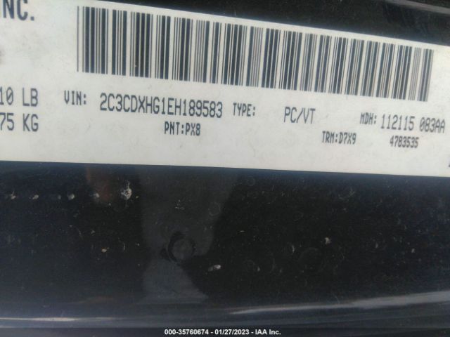 2C3CDXHG1EH189583 Dodge Charger Sxt