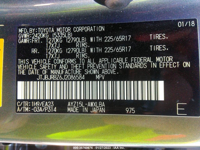 2018 Lexus NX, VIN: JTJBJRBZ6J2086584