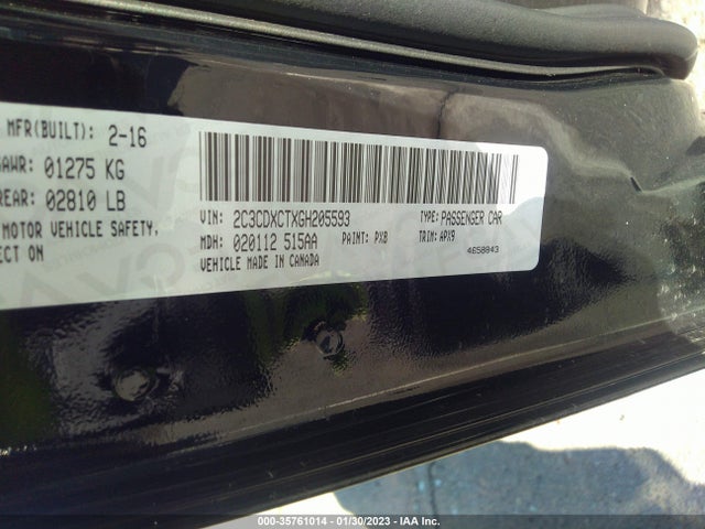 Dodge CHARGER R/T 2016 2C3CDXCTXGH205593 Image 9