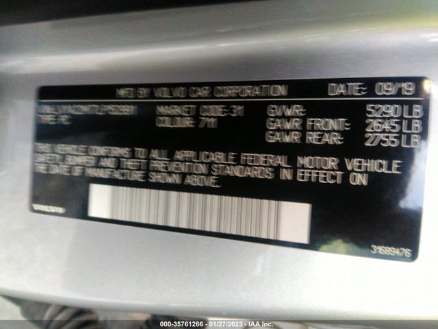 2020 Volvo S90, VIN: LVYA22MT7LP152991