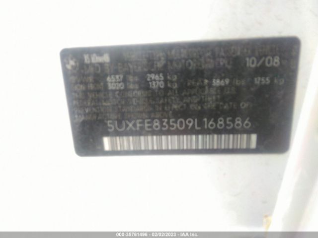 5UXFE83509L168586 BMW X5 48i