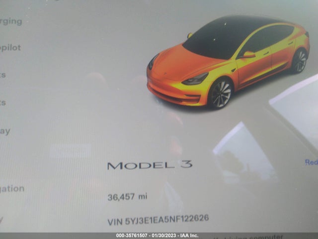 Tesla MODEL 3 2022 5YJ3E1EA5NF122626 Image 7