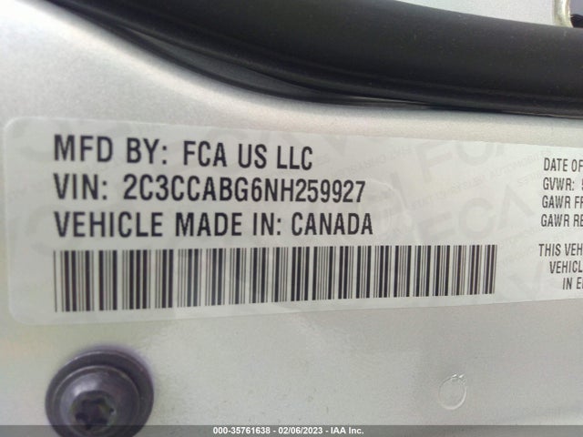 Chrysler 300 300s 2022 2C3CCABG6NH259927 Image 9