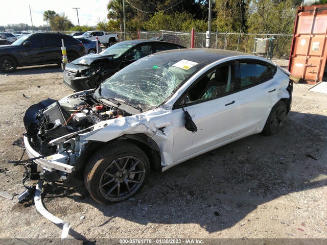 Tesla Model 3 Long Range 2022 5YJ3E1EB9NF106034 Image 2