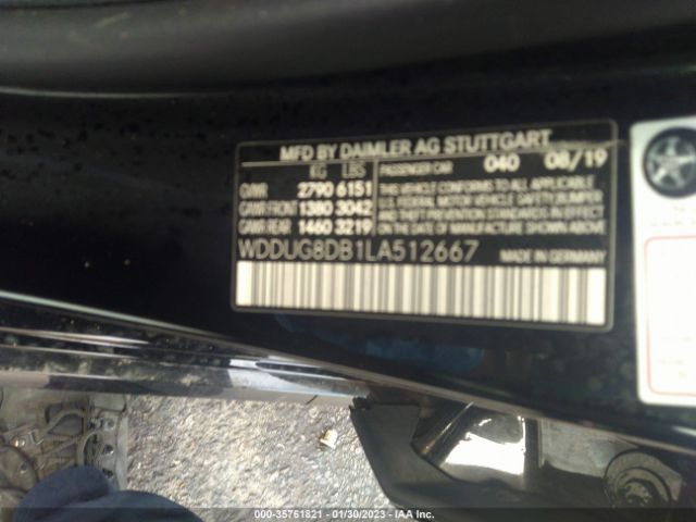 WDDUG8DB1LA512667 Mercedes-Benz S-class S 560