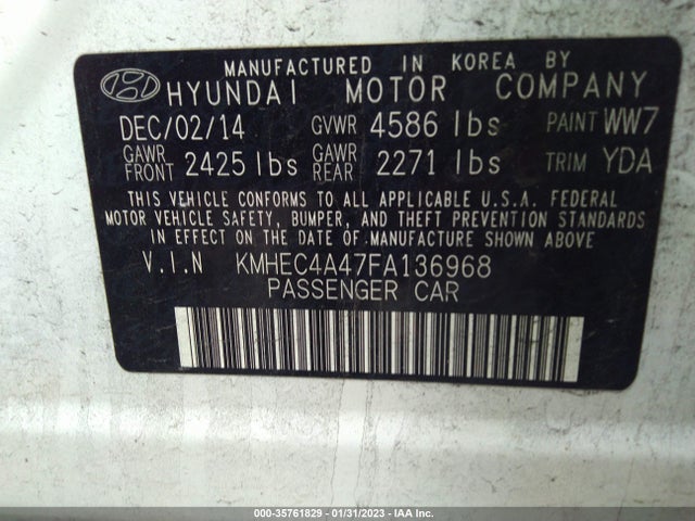 2015 Hyundai Sonata, VIN: KMHEC4A47FA136968