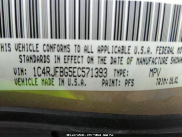 1C4RJFBG5EC571393 Jeep Grand Cherokee Limited
