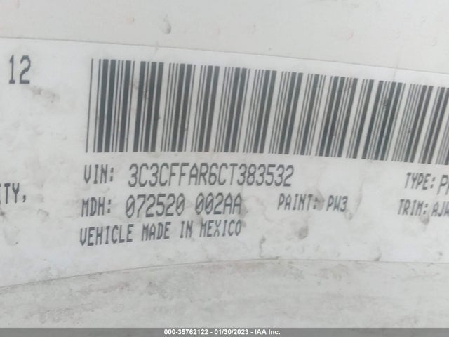 3C3CFFAR6CT383532 Fiat 500 POP