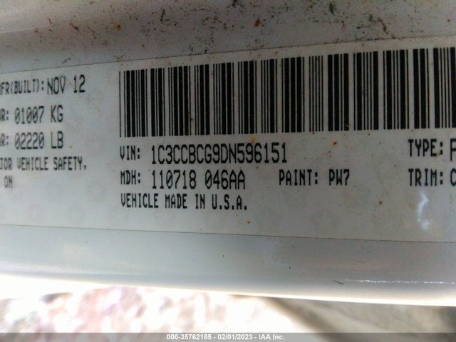 Chrysler 200 2013 1C3CCBCG9DN596151 Image 9