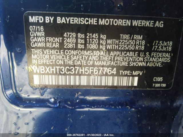 WBXHT3C37H5F67764 BMW X1 Xdrive28i