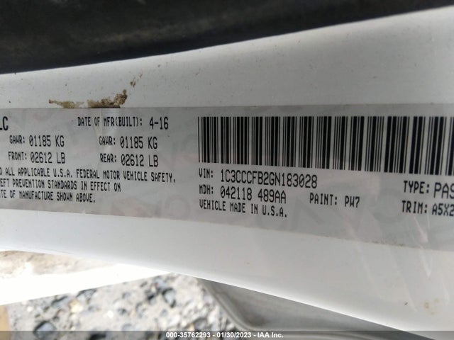 Chrysler 200 Touring 2016 1C3CCCFB2GN183028 Image 9