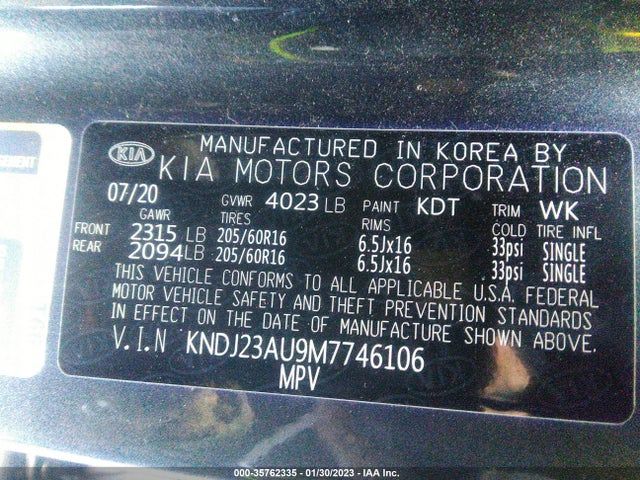 2021 Kia Soul, VIN: KNDJ23AU9M7746106