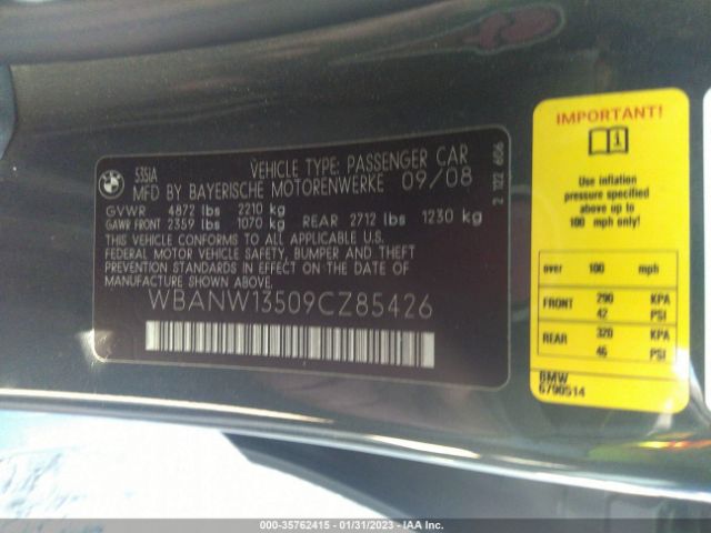 WBANW13509CZ85426 BMW 5 Series 535i
