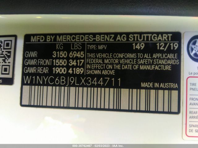 W1NYC6BJ9LX344711 Mercedes-Benz G-class G 550