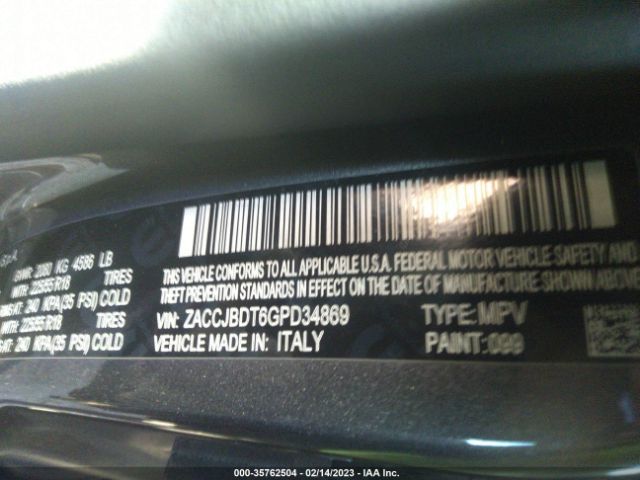 ZACCJBDT6GPD34869 Jeep Renegade Limited