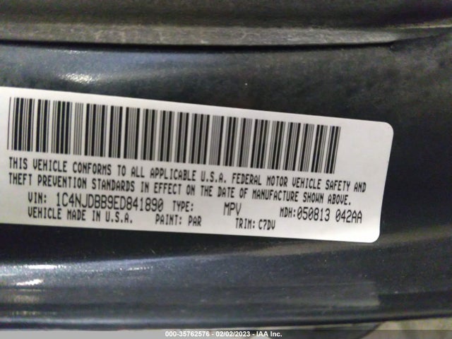 Jeep Compass Sport 2014 1C4NJDBB9ED841890 Image 9