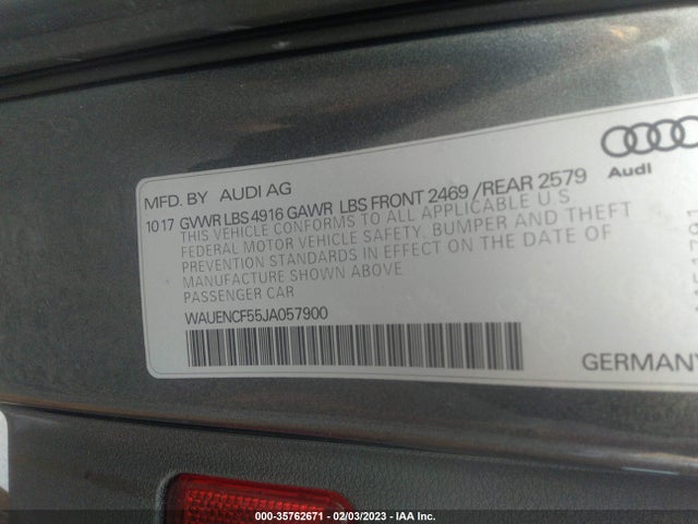 WAUENCF55JA057900 Audi A5 Sportback Premium Plus