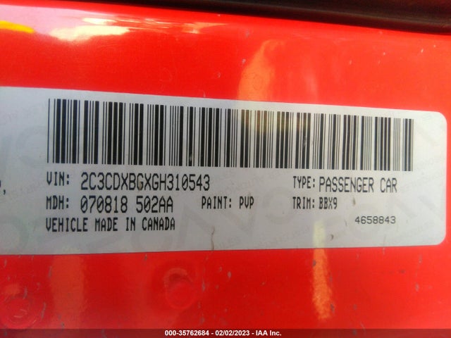 Dodge Charger Se 2016 2C3CDXBGXGH310543 Image 10