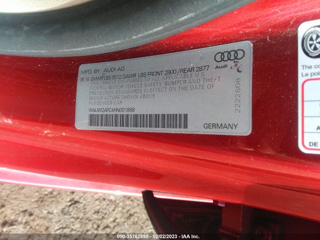 Audi A7 Premium Plus 2017 WAUW2AFC4HN001868 Image 9
