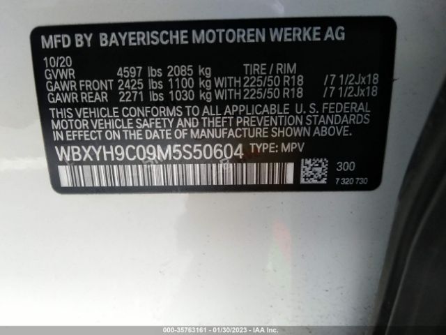 WBXYH9C09M5S50604 BMW X2 Sdrive28i