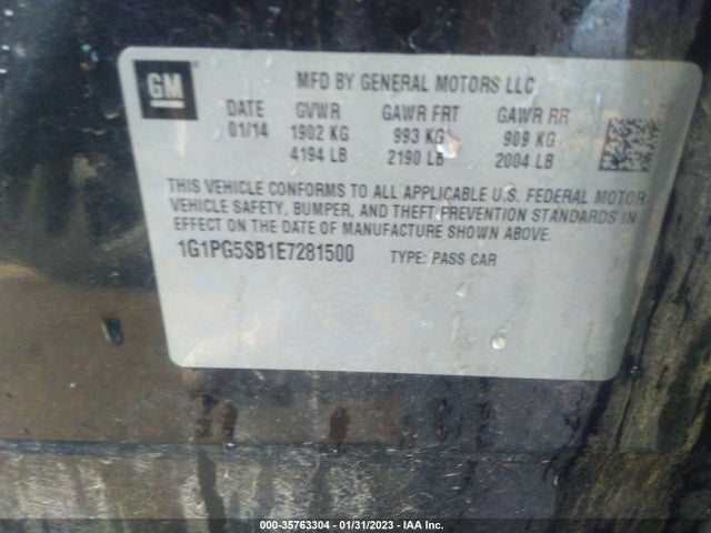 Chevrolet CRUZE LTZ 2014 1G1PG5SB1E7281500 Image 10