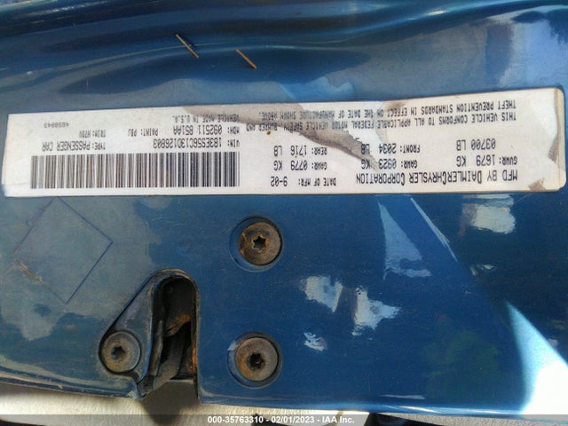2003 DODGE NEON SXT VIN: 1B3ES56C13D126803