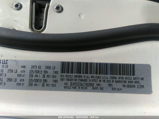 Dodge JOURNEY GT 2018 3C4PDCEG0JT462962 Image 9