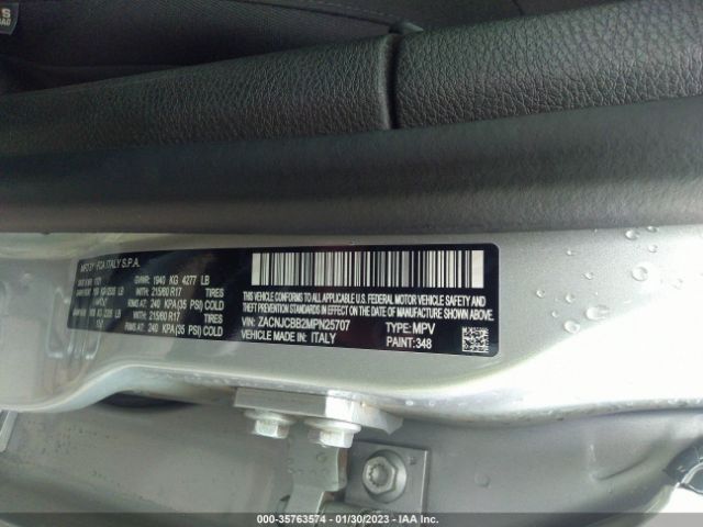 ZACNJCBB2MPN25707 Jeep Renegade Latitude