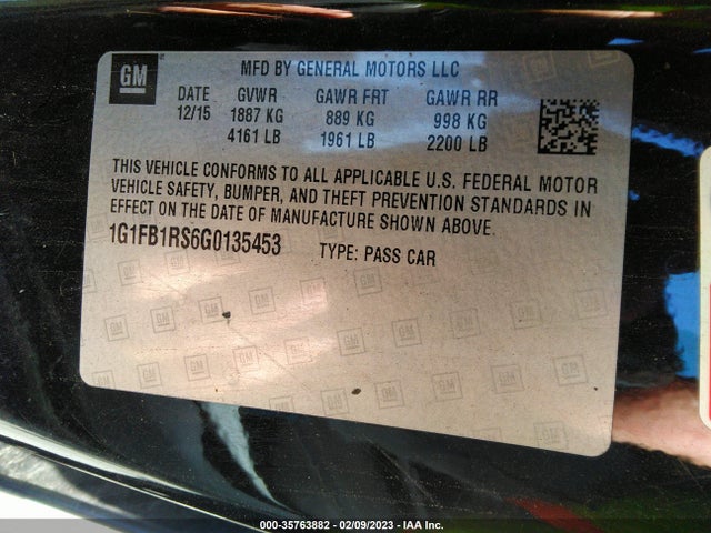 Chevrolet Camaro 2016 1G1FB1RS6G0135453 Image 10