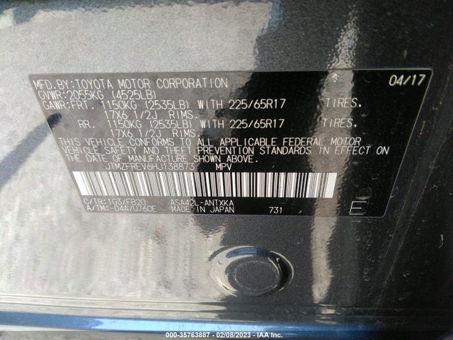 Toyota RAV4 LE 2017 JTMZFREV6HJ138873 Image 10