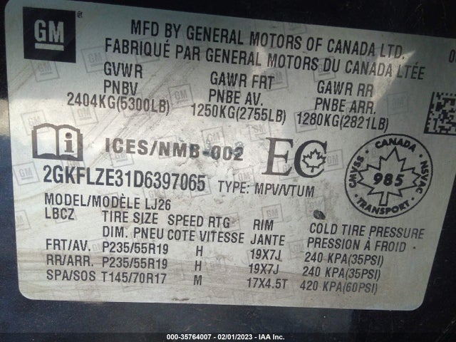GMC Terrain Denali 2013 2GKFLZE31D6397065 Image 10