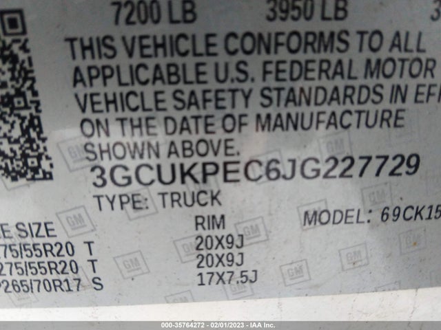 Chevrolet Silverado 1500 Custom 2018 3GCUKPEC6JG227729 Image 9