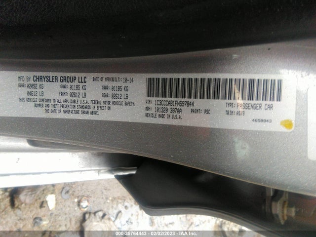 Chrysler 200 Limited 2015 1C3CCCAB1FN597844 Image 9